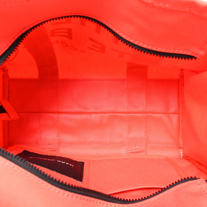Marc Jacobs Cotton Canvas Medium The Traveler Tote Bag Electric Orange 5 of 9