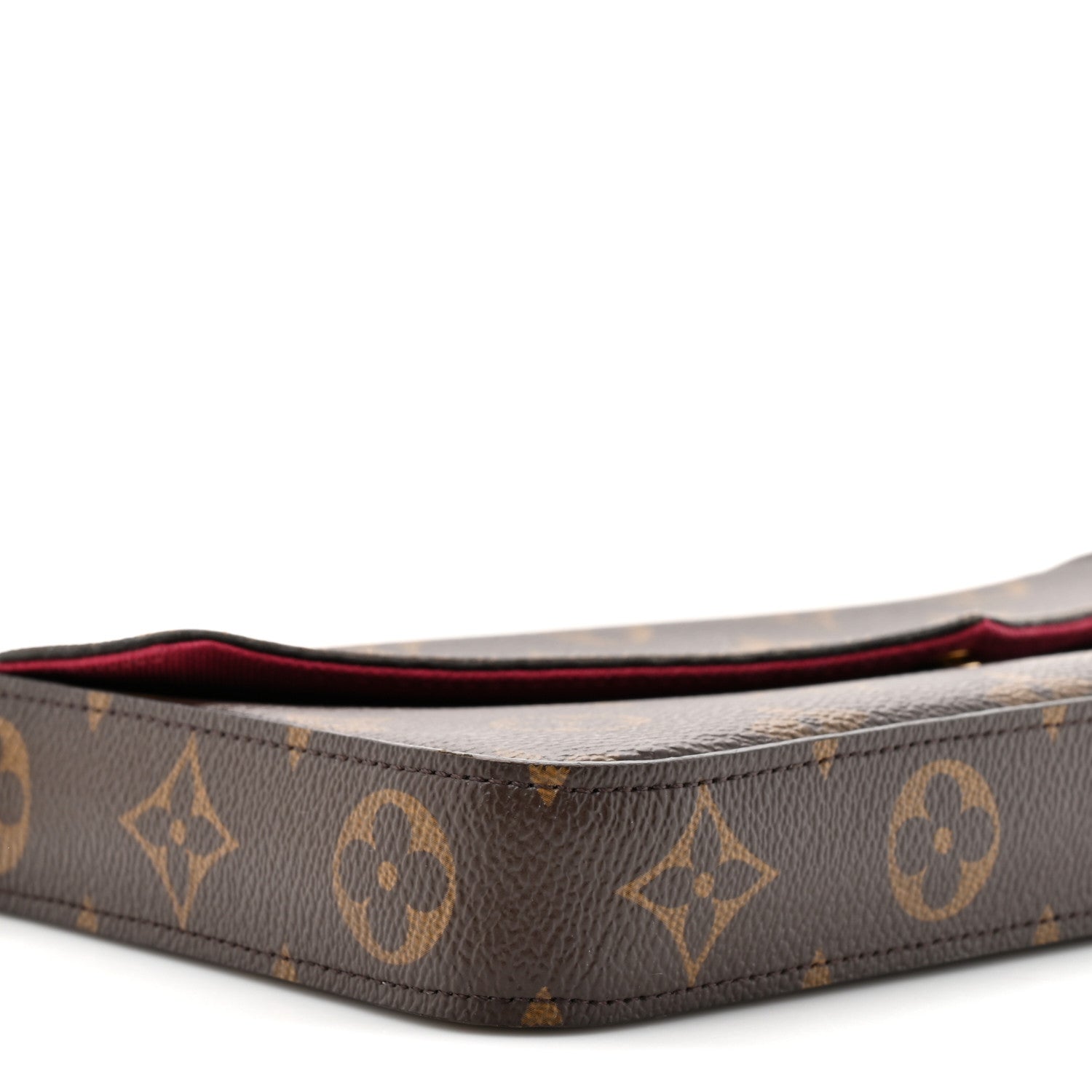 Louis Vuitton Monogram Pochette Felicie Chain Wallet Fuchsia 11 of 13