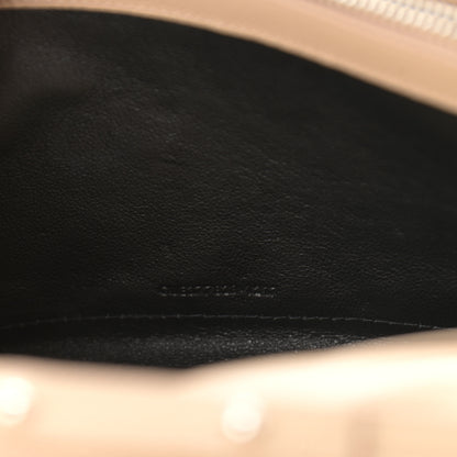 Saint Laurent Grain De Poudre Matelasse Chevron Monogram Chain Wallet Nude Powder 7 of 11