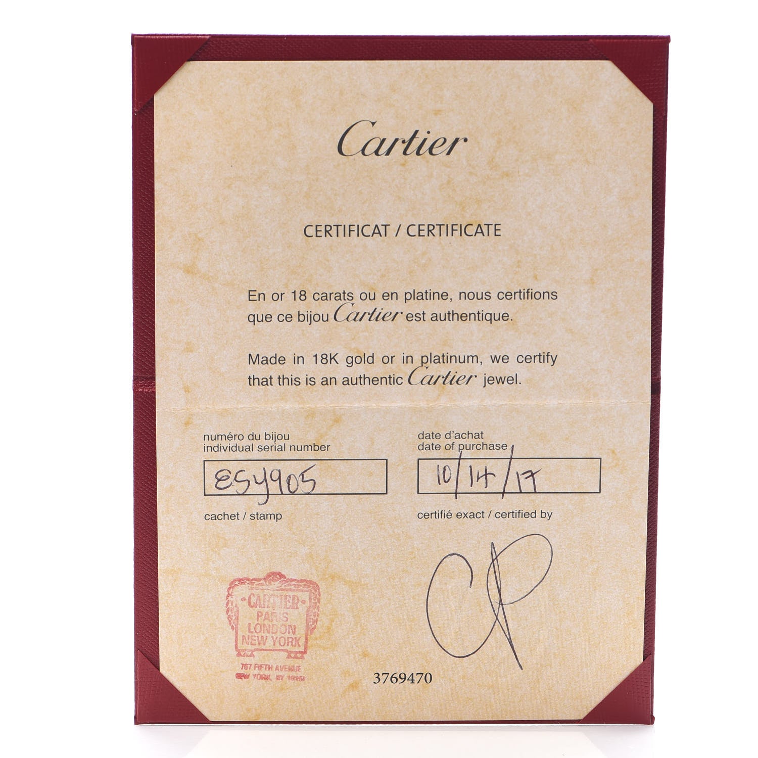 Cartier 18K White Gold Diamond .46ctw Solitaire Earrings 6 of 7