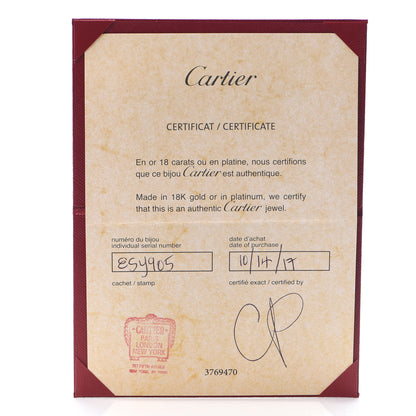 Cartier 18K White Gold Diamond .46ctw Solitaire Earrings 6 of 7