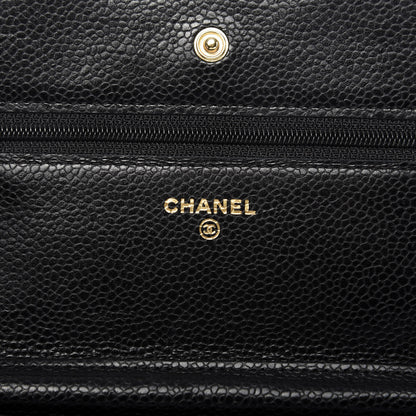 Chanel Caviar Quilted Wallet On Chain WOC Black 8 of 10