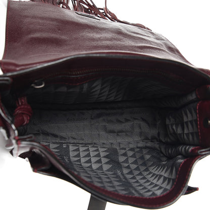 Proenza Schouler Lambskin Fringe PS1 Crossbody Pouch Oxblood 7 of 7