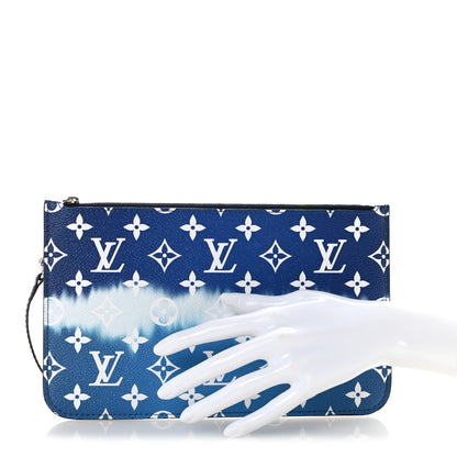 Louis Vuitton Monogram Escale Neverfull MM GM Pochette Blue 2 of 9