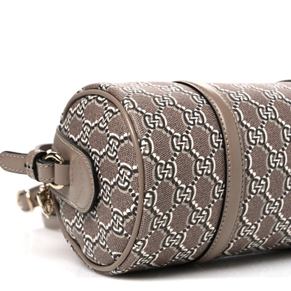 Gucci GG Shadow Monogram Ophidia Top Handle Bowler Bag Taupe 9 of 10