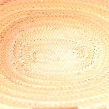 Celine Raffia Calfskin Triomphe Medium Panier Tan 5 of 9