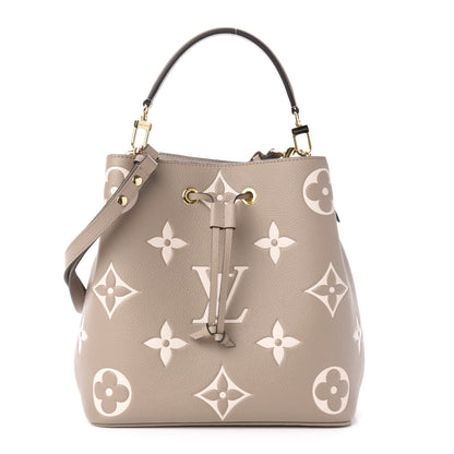Louis Vuitton Empreinte Monogram Giant Neonoe MM Tourterelle Creme 4 of 14