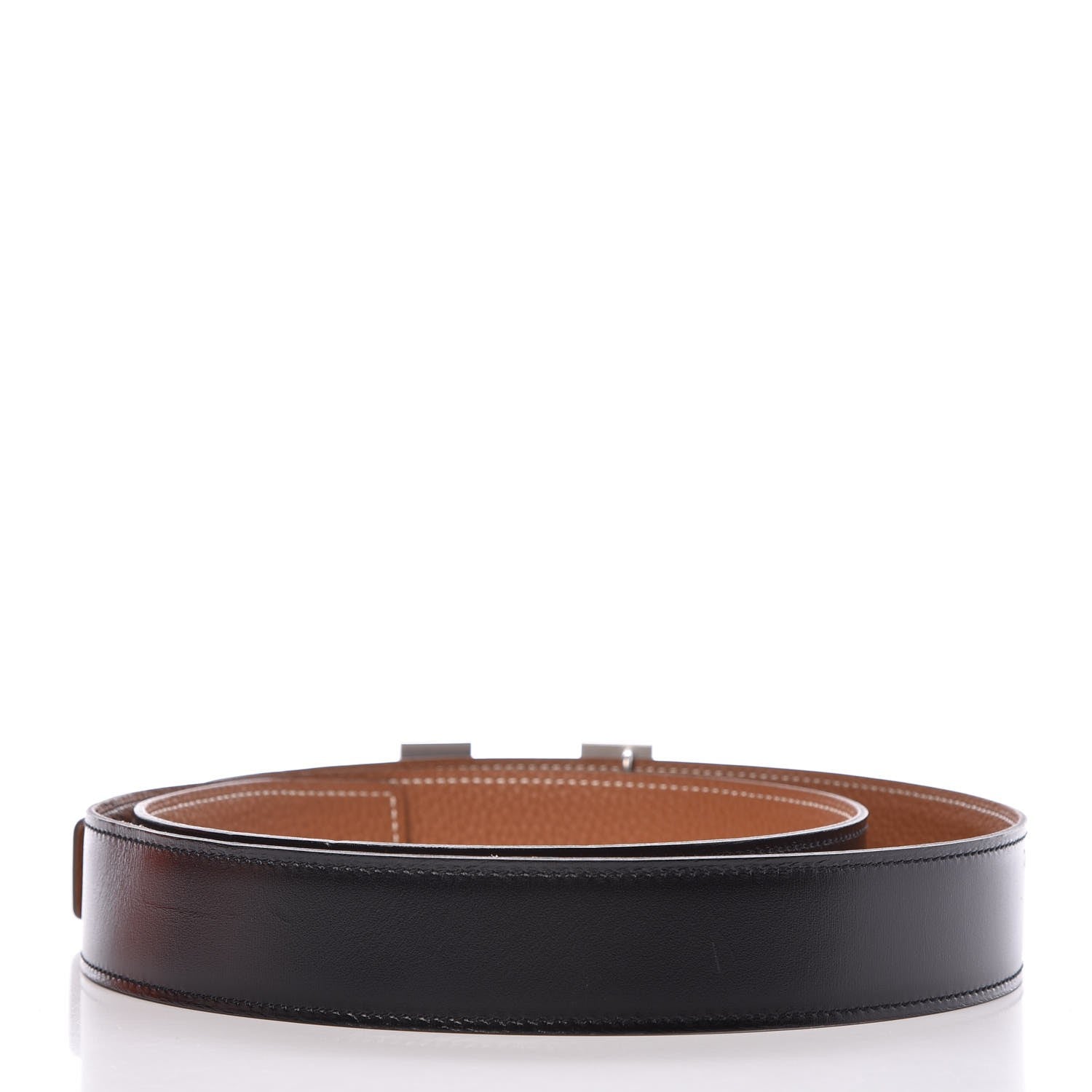 Hermes Box Togo 32mm H Belt 95 Black Gold 3 of 7