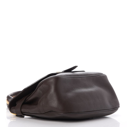 Tom Ford Calfskin Zipper Strap Shoulder Bag Dark Brown 4 of 8