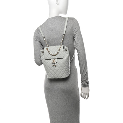 Chanel Caviar Quilted Mini Urban Spirit Backpack Light Blue 2 of 11