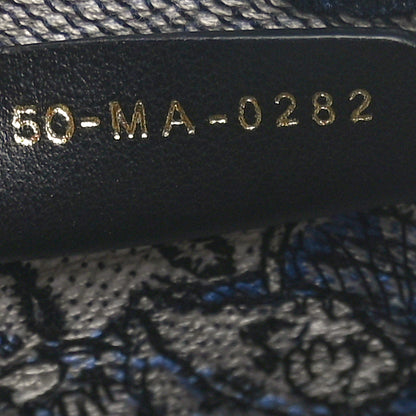 Christian Dior Canvas Embroidered Large Toile de Jouy Voyage Book Tote Blue Multicolor 7 of 10