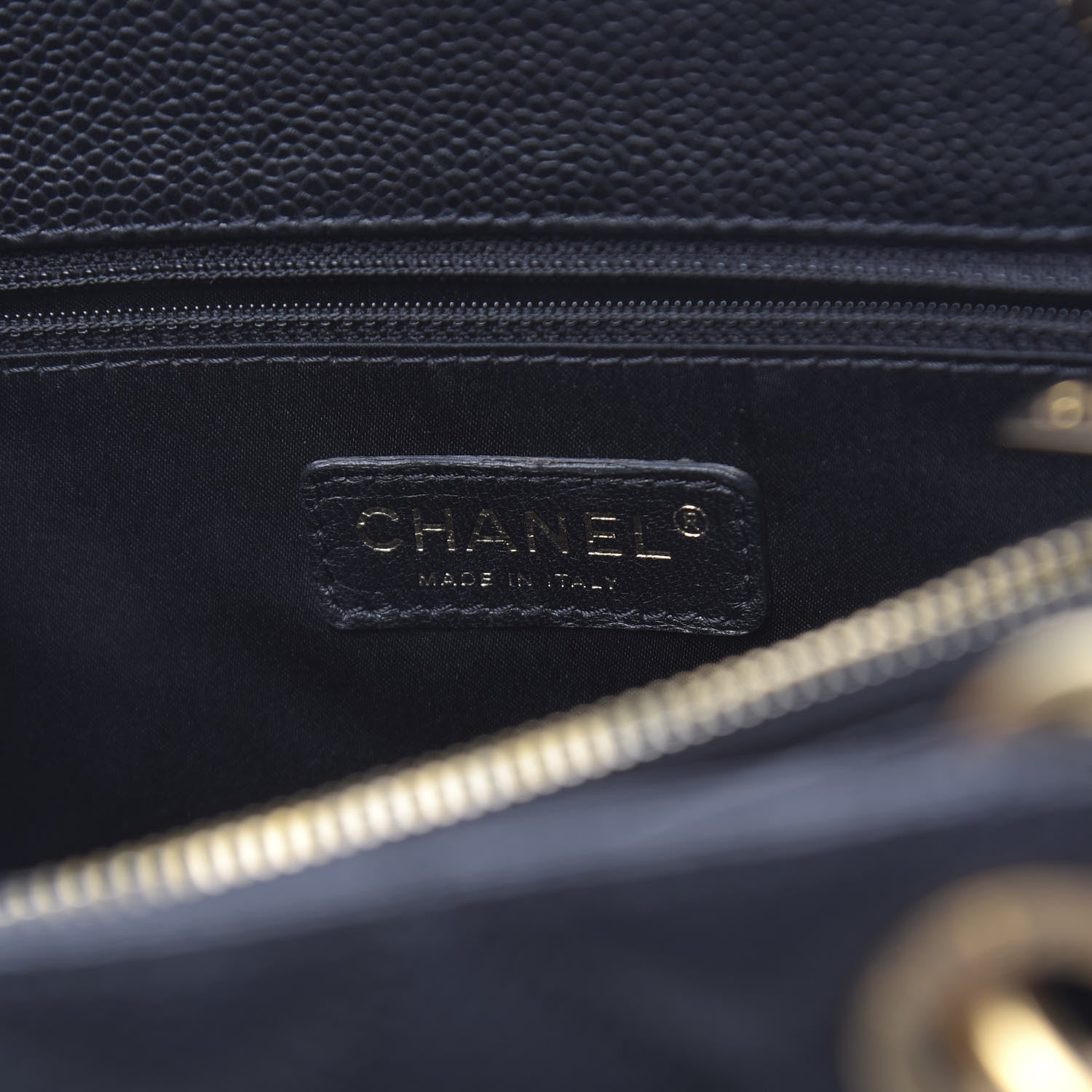 Chanel Caviar Quilted Grand Shopping Tote GST Black 6 of 13