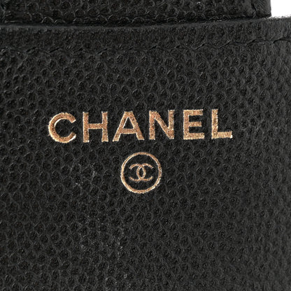Chanel Caviar Quilted Flap Phone Holder With Chain Black 7 of 14