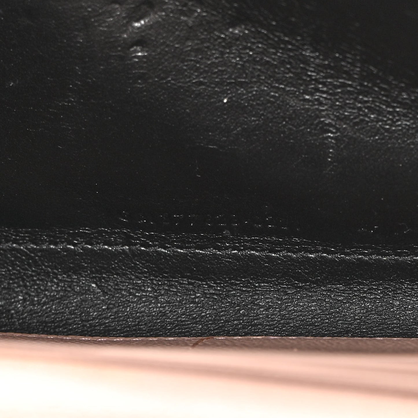 Grain De Poudre Matelasse Chevron Monogram Chain Wallet Nude Powder