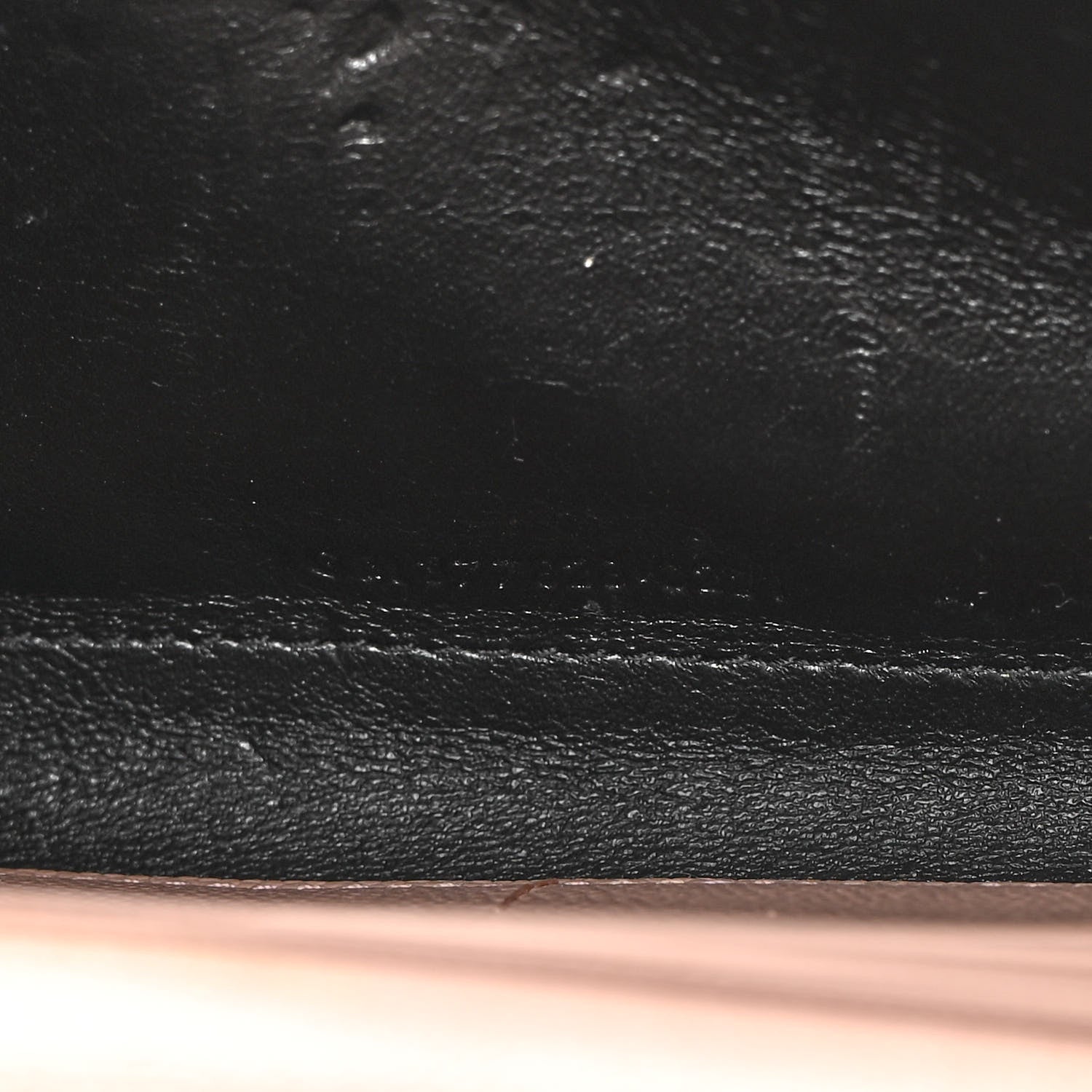 Saint Laurent Grain De Poudre Matelasse Chevron Monogram Chain Wallet Nude Powder 7 of 13