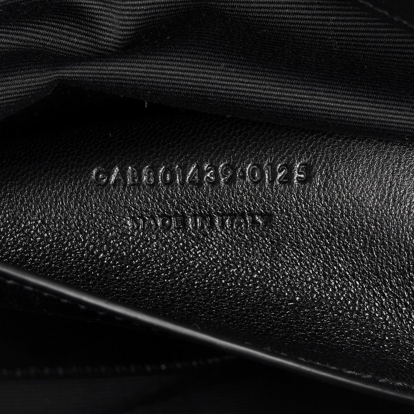 Lambskin Chevron Quilted Medium Loulou Black