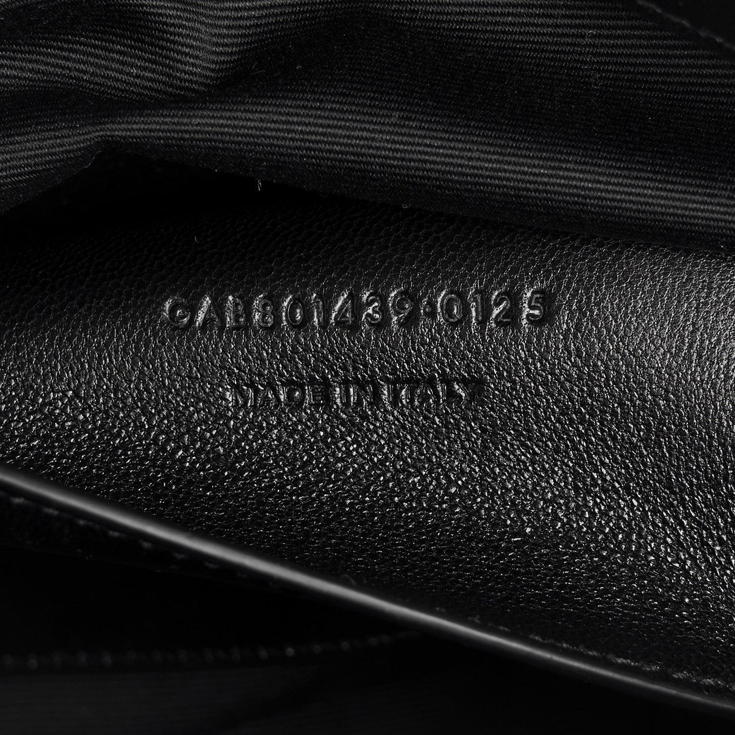 Saint Laurent Lambskin Chevron Quilted Medium Loulou Black 9 of 13