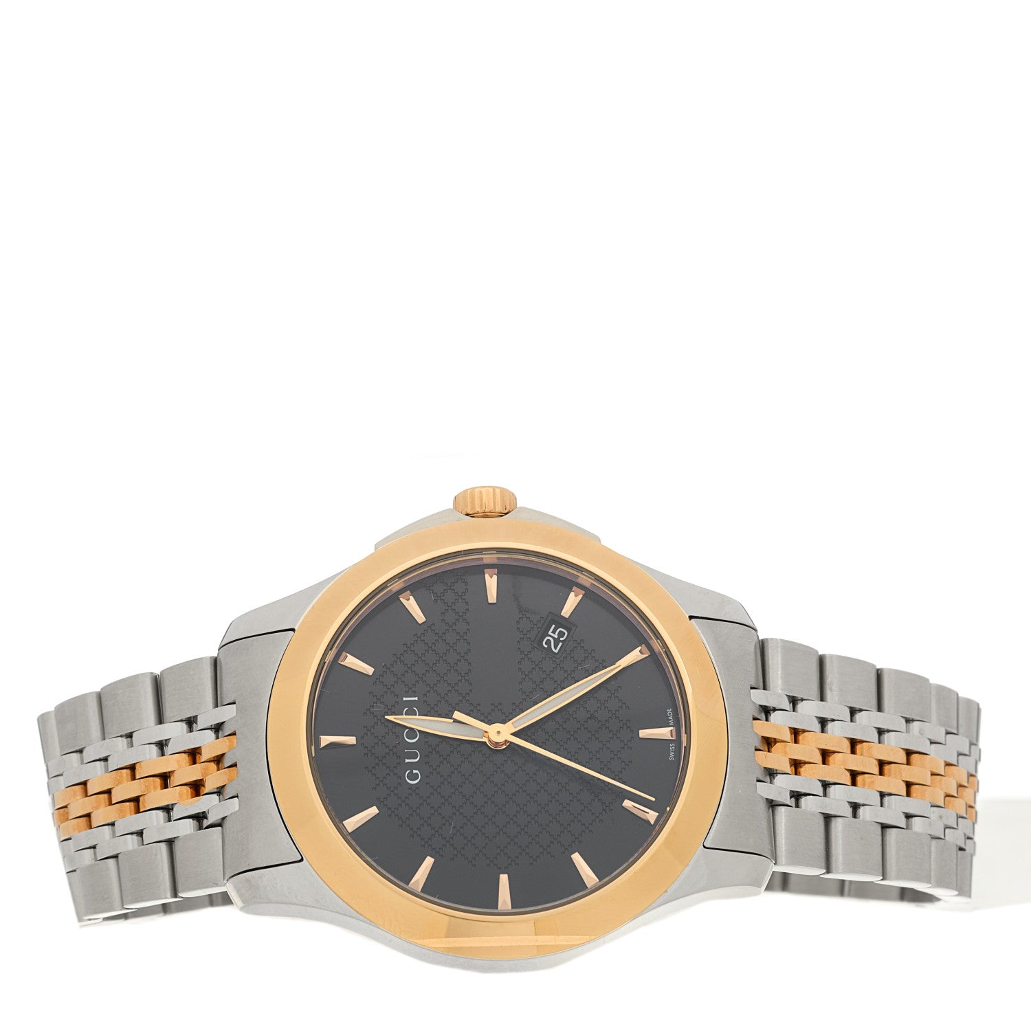 Gucci Stainless Steel 38mm G-Timeless Two Tone Quartz Watch Black 2 of 5