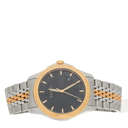 Gucci Stainless Steel 38mm G-Timeless Two Tone Quartz Watch Black 2 of 5
