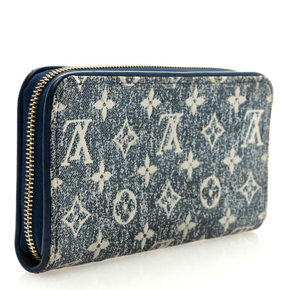 Louis Vuitton Monogram Denim Zippy Wallet NM Blue 3 of 6