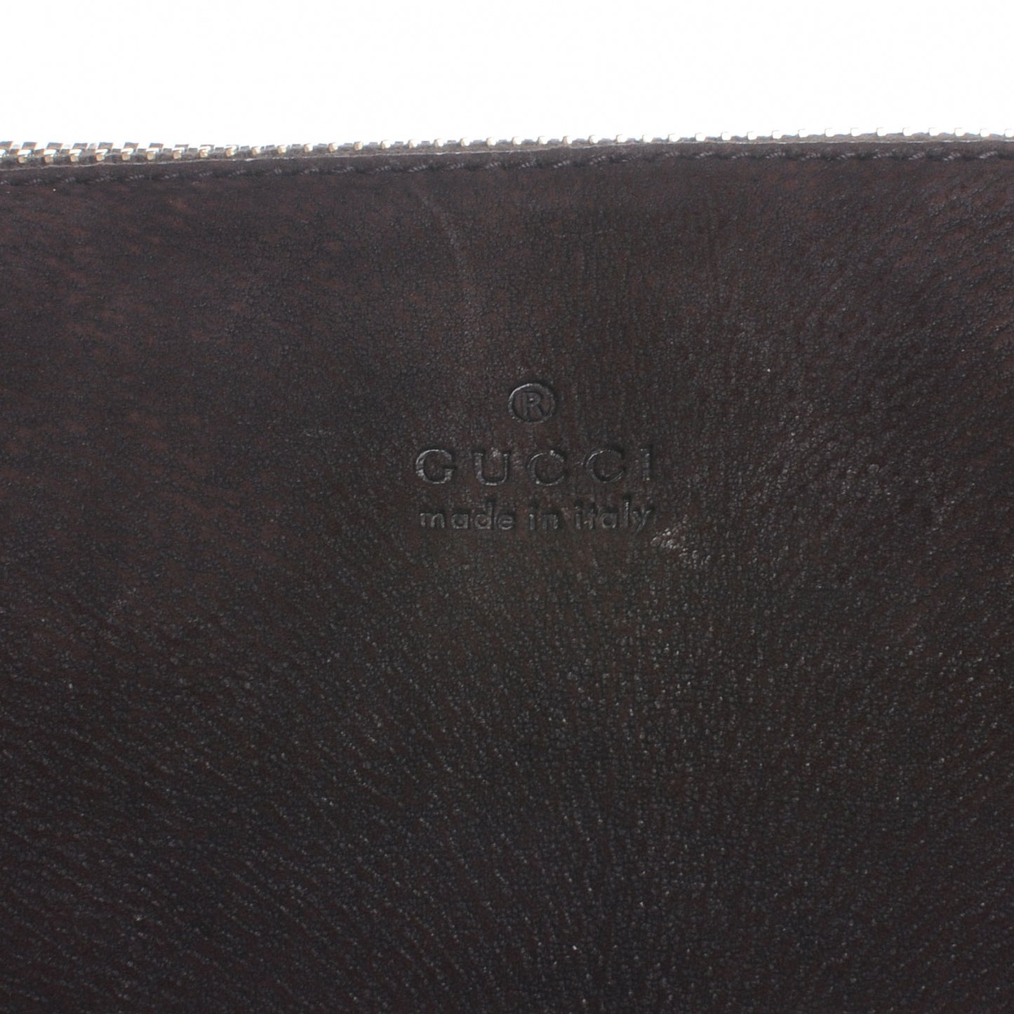 Nubuck Suede Large Web Messenger Bag Dark Brown