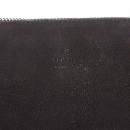Gucci Nubuck Suede Large Web Messenger Bag Dark Brown 9 of 10