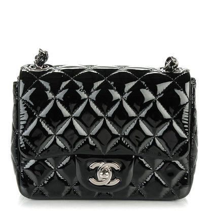 Chanel Patent Calfskin Quilted Mini Square Flap Black 1 of 7