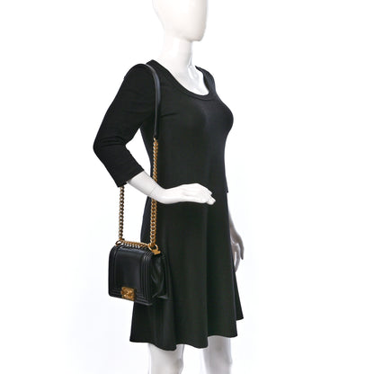 Chanel Calfskin Mini Boy Flap Black 2 of 9