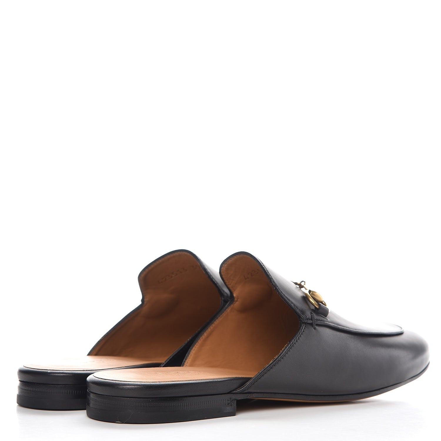 Gucci Calfskin Womens Princetown Slippers 39.5 Black 4 of 9