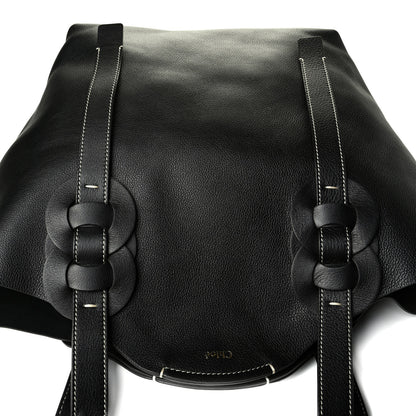 Chloe Small Grain Smooth Calfskin Medium Darryl Tote Black 6 of 7