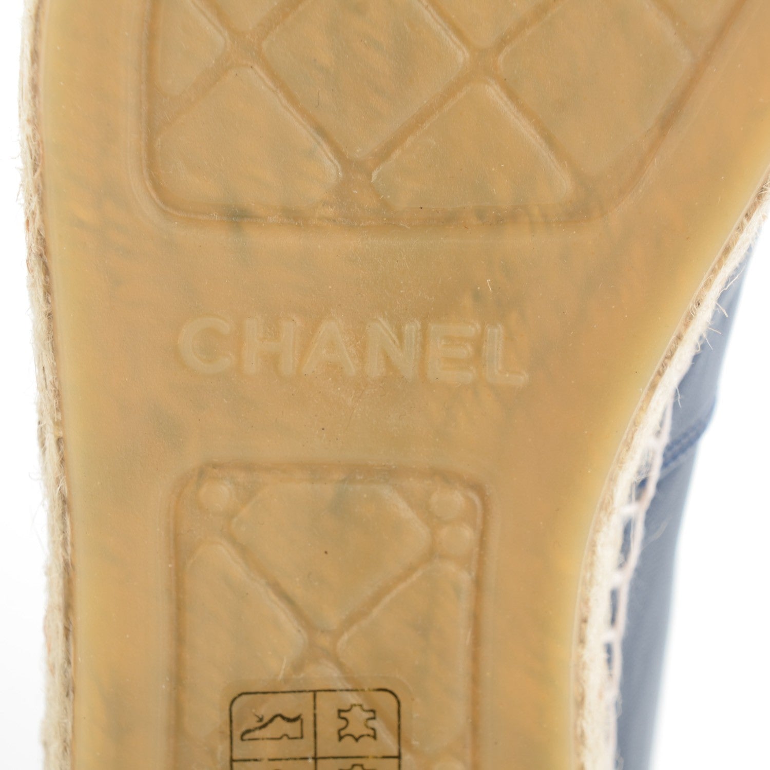 Chanel Lambskin CC Espadrilles 39 Dark Navy 9 of 10
