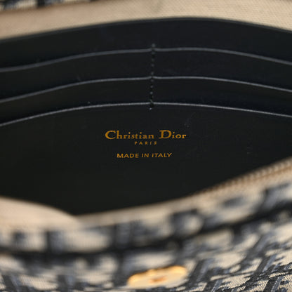 Christian Dior Oblique Saddle Chain Pouch Blue 6 of 10