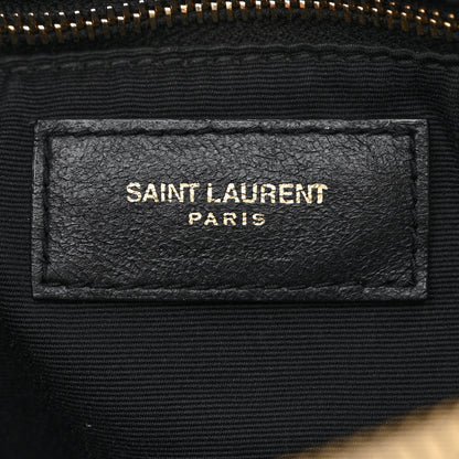 Saint Laurent Calfskin Y Quilted Monogram Large Loulou Chain Satchel Black 6 of 12