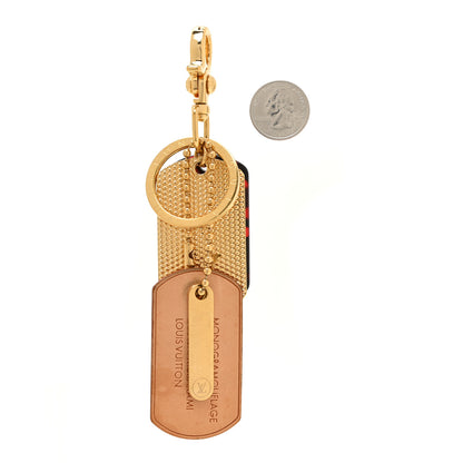 Louis Vuitton Monogramouflage Bag Charm Red 2 of 6