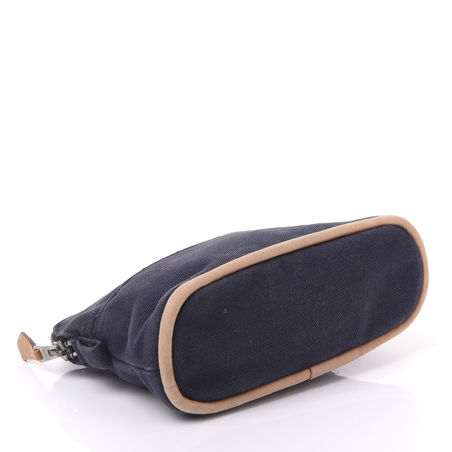 Hermes Cotton Canvas Mini Bolide Travel Cosmetic Pouch 3 of 9