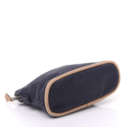 Hermes Cotton Canvas Mini Bolide Travel Cosmetic Pouch 3 of 9