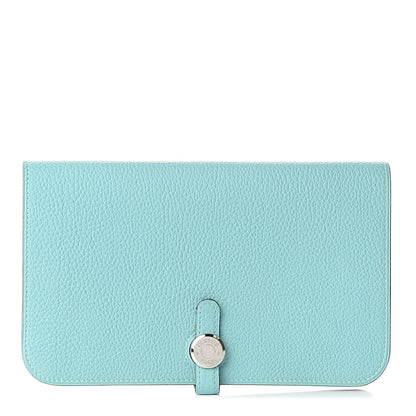 Hermes Togo Dogon Duo Wallet Bleu Atoll 1 of 10
