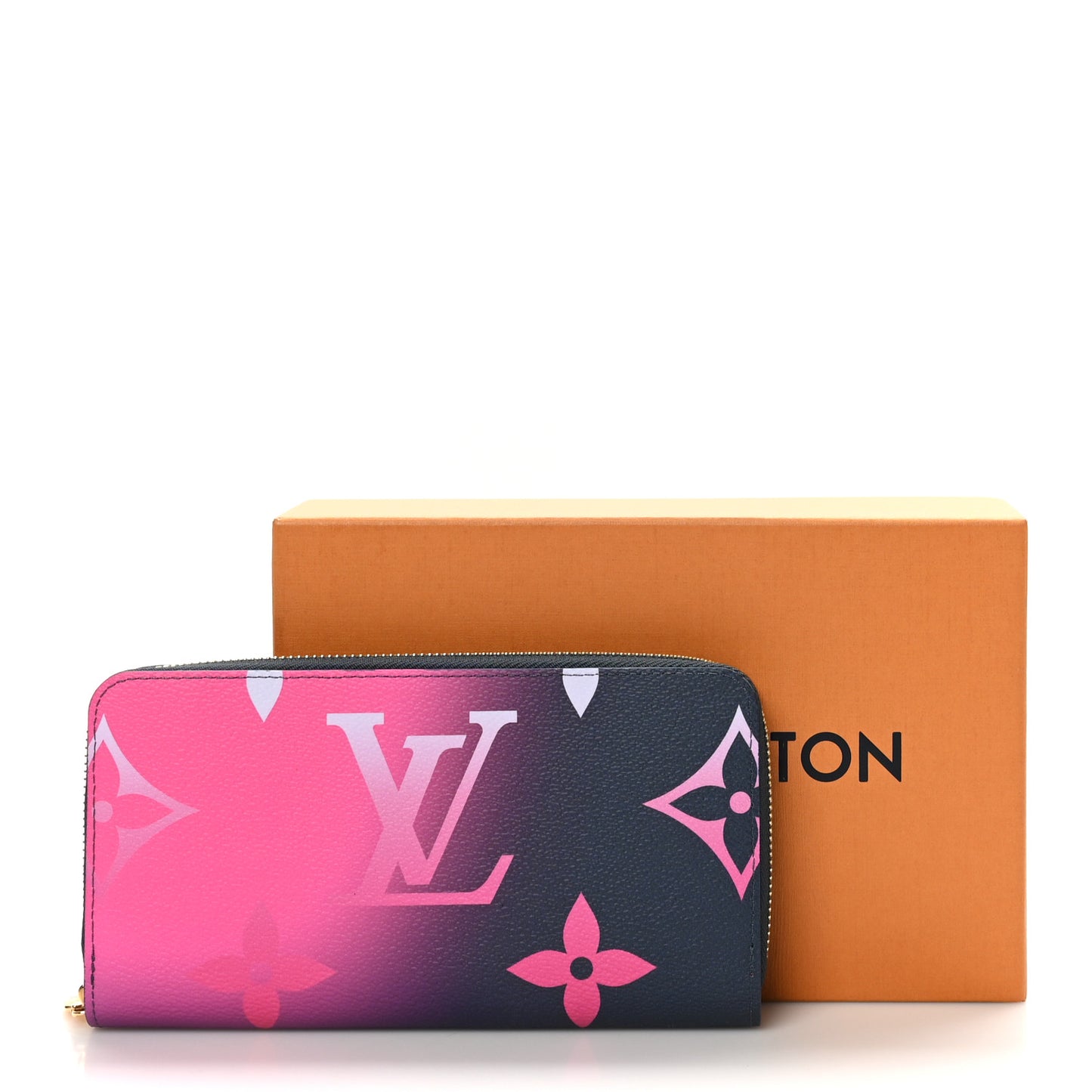 Monogram Giant Spring In The City Zippy Wallet Midnight Fuchsia