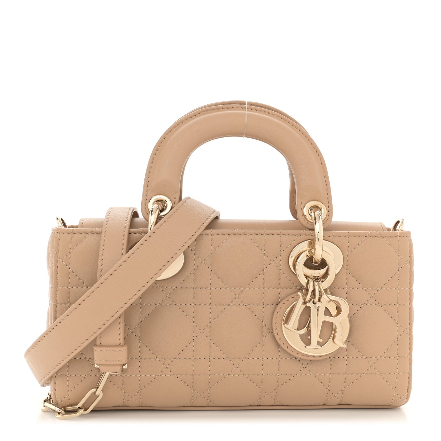 Lambskin Cannage Small Lady D-Joy Biscuit