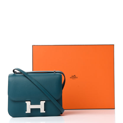 Hermes Swift Constance Verso 18 Colvert Bleu Lin 11 of 11