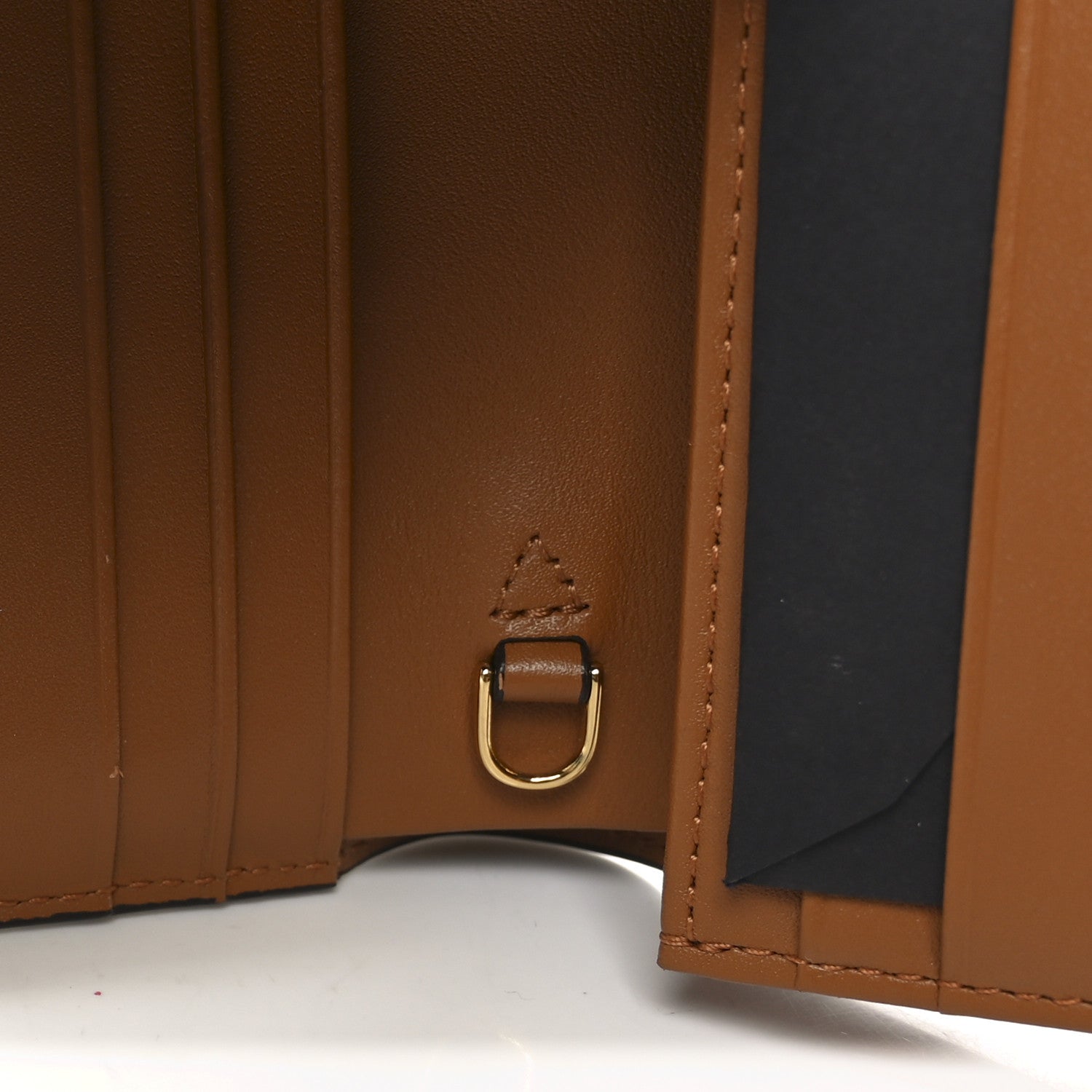 MCM Visetos Original Mini Chain Wallet Cognac 6 of 9