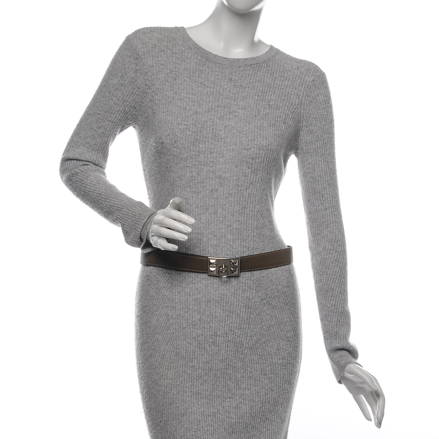 Swift Epsom 32mm Collier De Chien CDC Belt 85 Black Etoupe