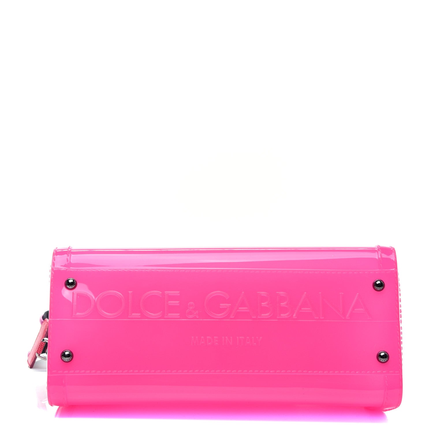 Dolce & Gabbana Rubber Semi Transparent Miss Sicily Satchel Pink 21 of 24