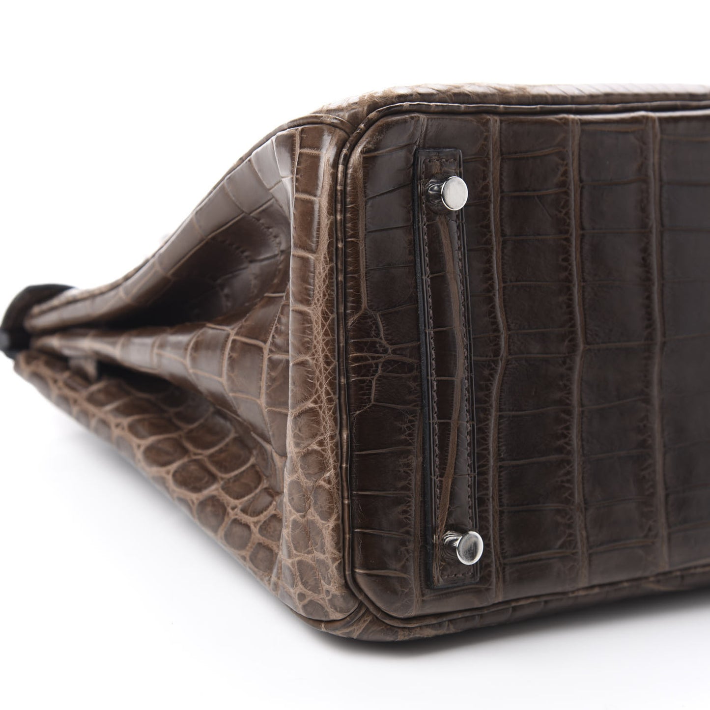 Matte Niloticus Crocodile Birkin 30 Gris Elephant