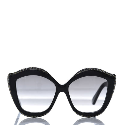 Gucci Crystal Cat Eye GG0118S Sunglasses Black 2 of 9