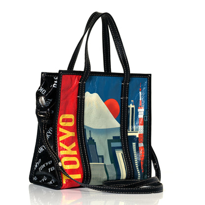Balenciaga Agneau Arena Tokyo Print S Bazar Shopper Tote Mulitcolor 4 of 15