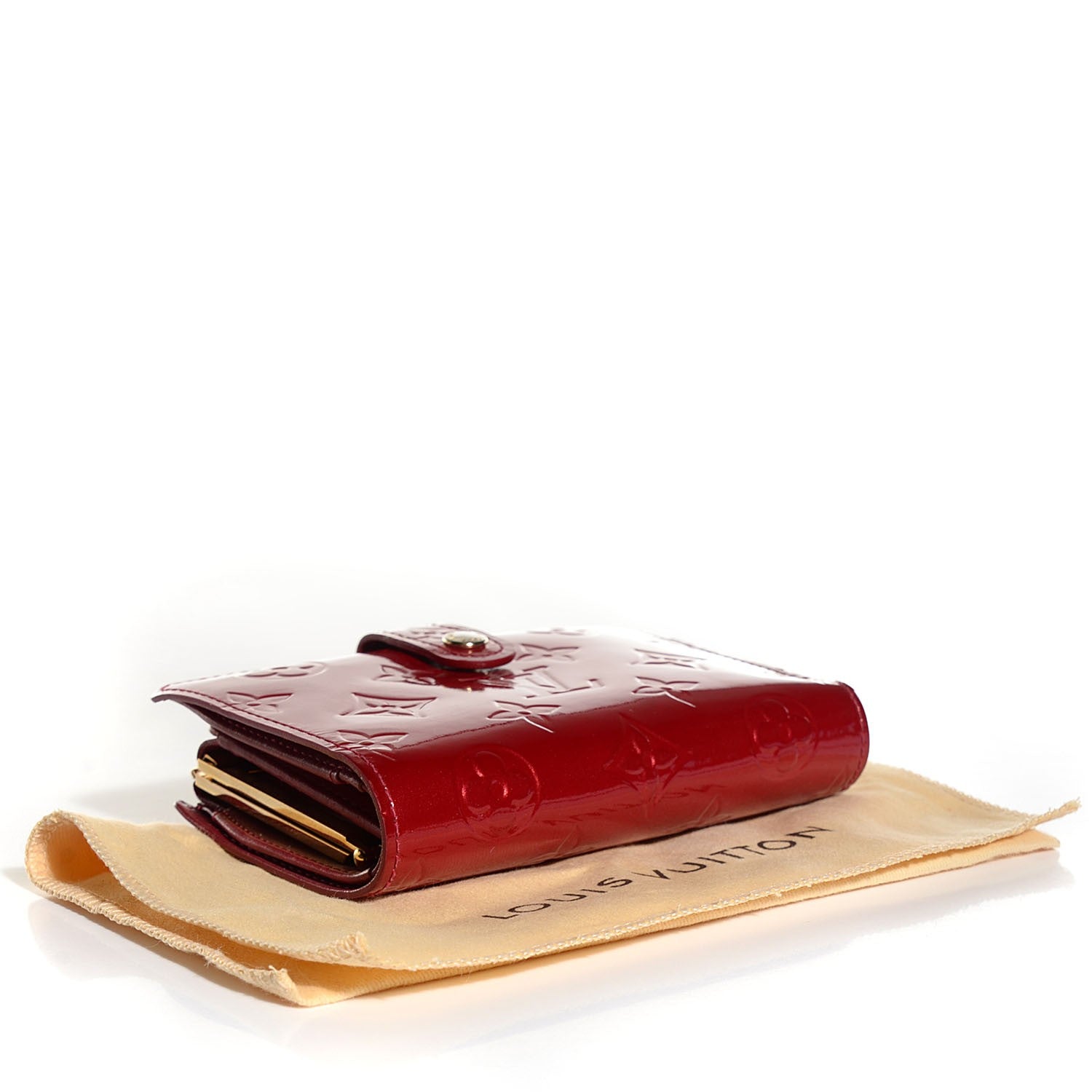 Louis Vuitton Vernis French Purse Wallet Pomme d'Amour 4 of 7