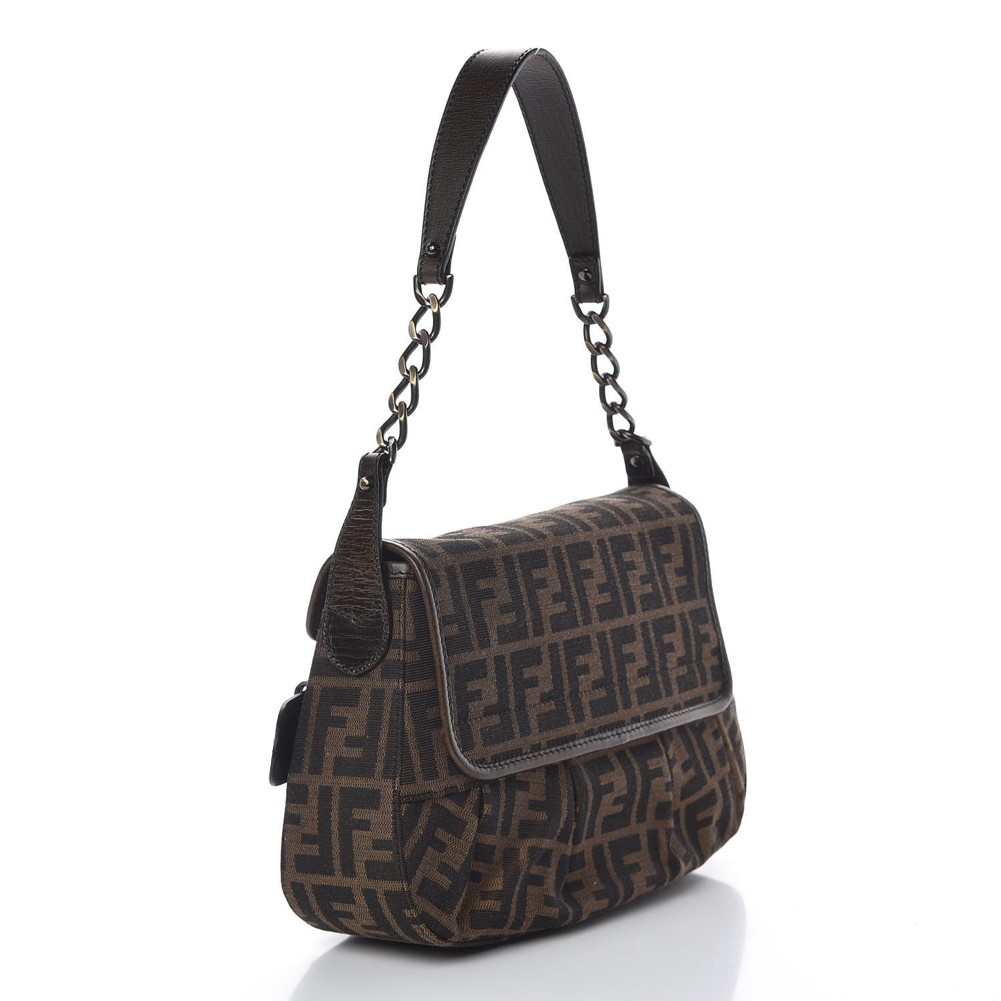 Zucca B Bis Flap Bag Tobacco Castagna