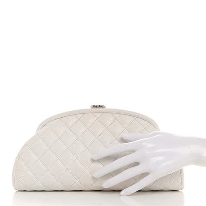Chanel Caviar Quilted Timeless Clutch White 2 of 8