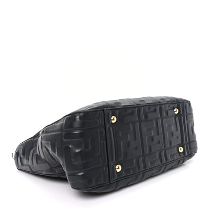 Fendi Nappa FF 1974 Embossed Small FF Tote Black 4 of 12